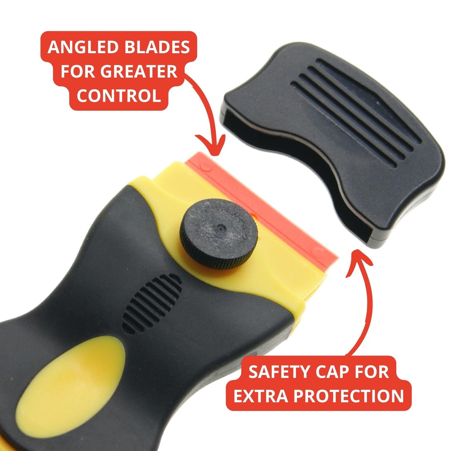 Ex-Pro Single Sided Universal Scraper with 5x Plastic Safety Blade