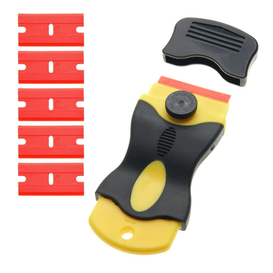 Ex-Pro Single Sided Universal Scraper with 5x Plastic Safety Blade