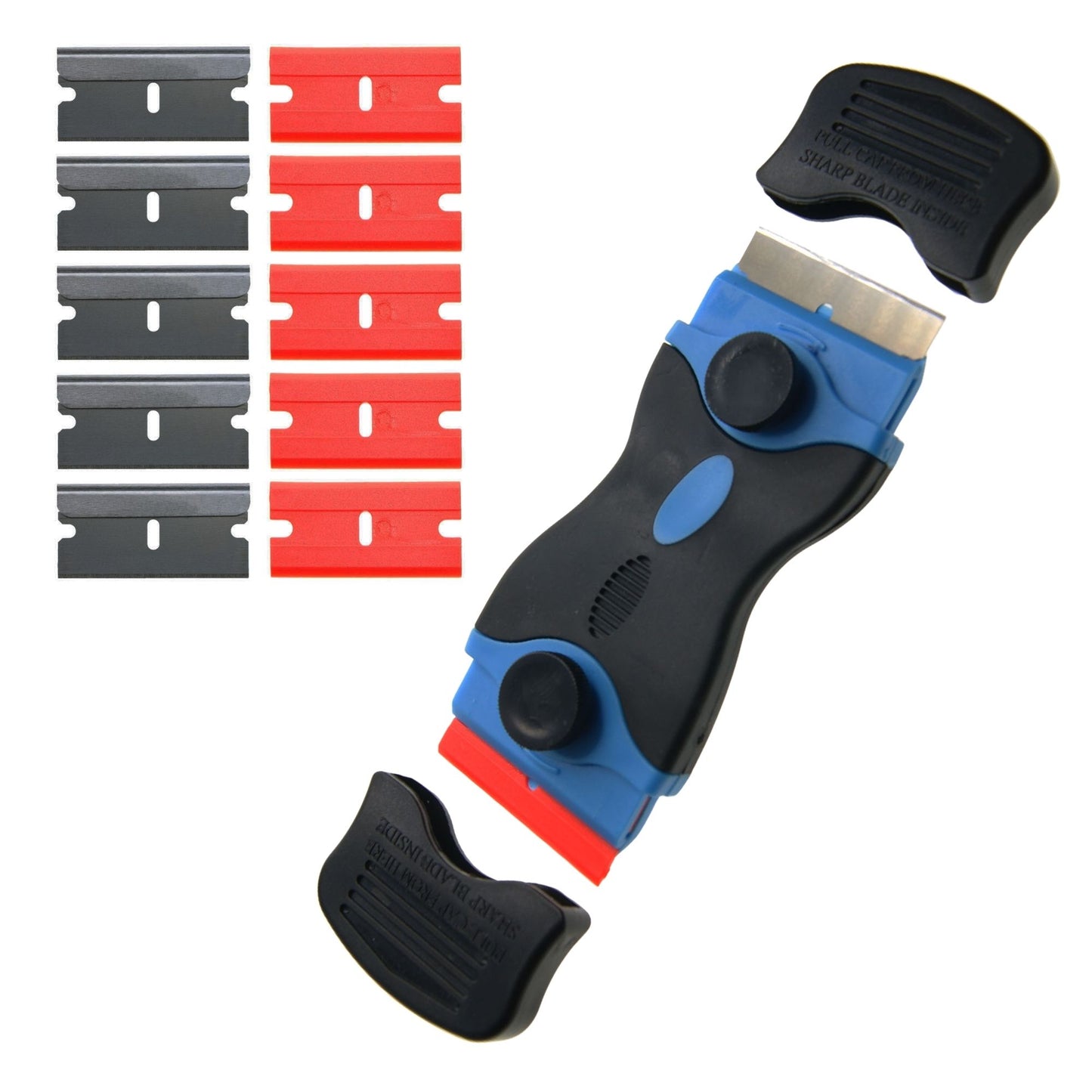 Ex-Pro Ceramic Hob Scraper / Universal Scraper Double Sided with 10 Blades