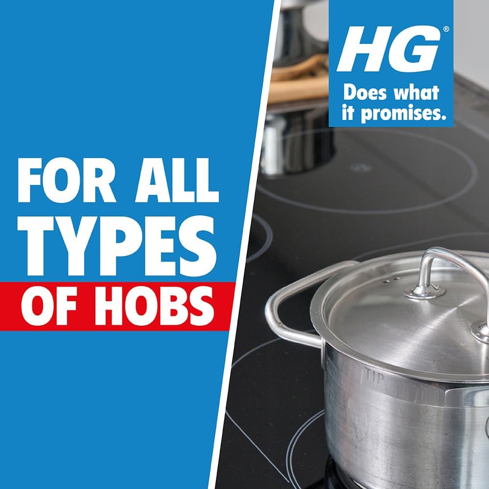 HG Hob Cleaner, Induction Ceramic & Glass Spray, Grease Remover & Kitchen Cleaner Degreaser - 500ml