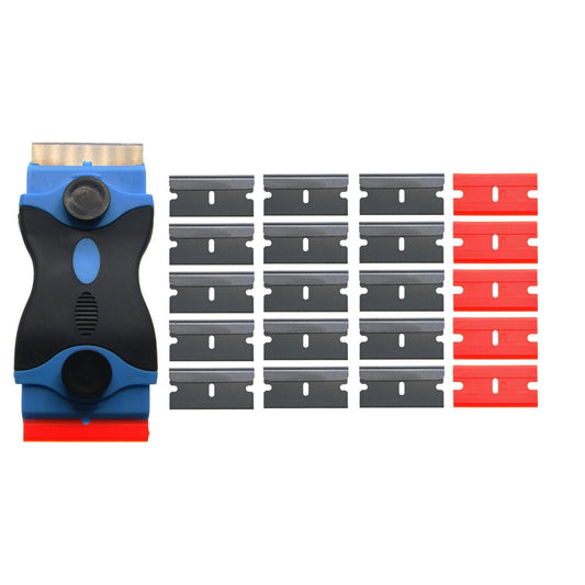 Ex-Pro Ceramic Hob Scraper / Universal Scraper Double Sided with 20 Blades