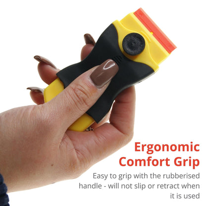 Ex-Pro Single Sided Universal Scraper with 5x Plastic Safety Blade