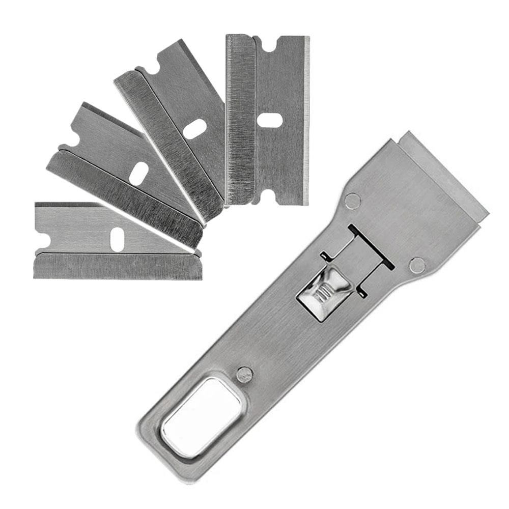Electrolux Stainless Steel Hob Scraper with 10 Spare Blades