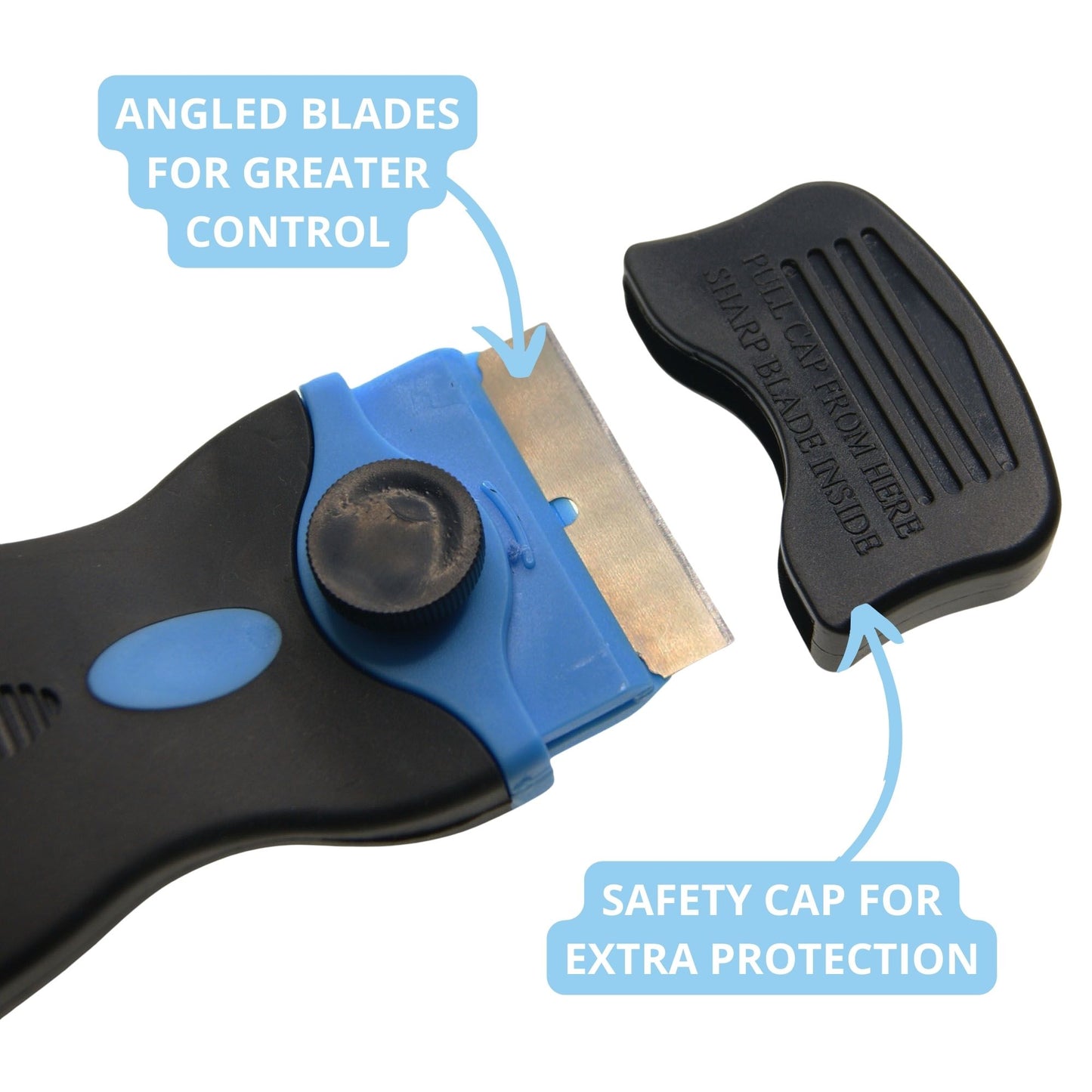 Ex-Pro Ceramic Hob Scraper / Universal Scraper Double Sided with 20 Blades