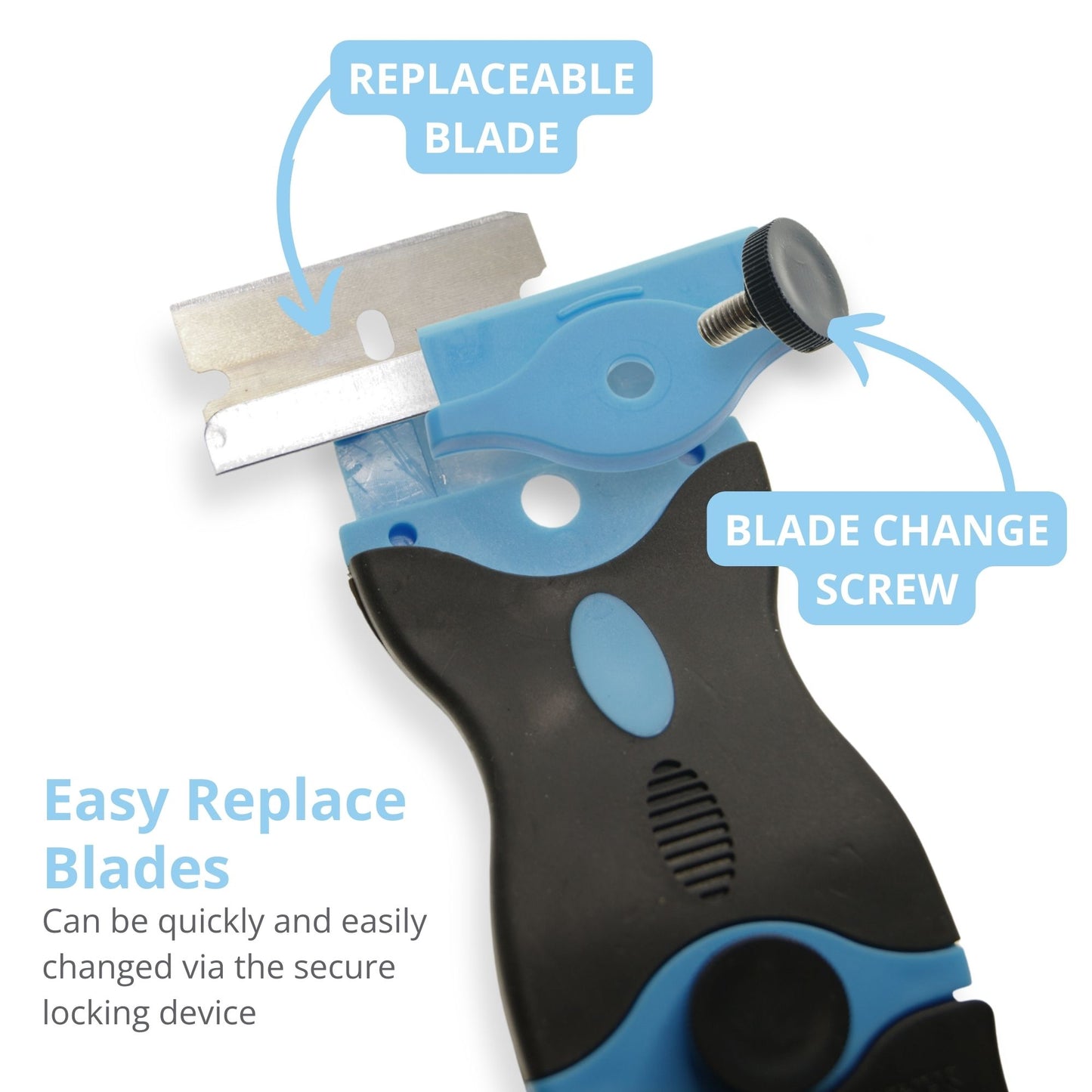Ex-Pro Ceramic Hob Scraper / Universal Scraper Double Sided with 20 Blades