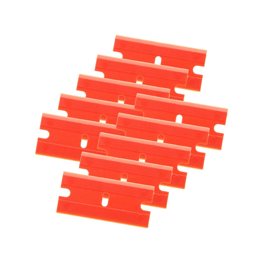 Ex-Pro Plastic Double Edged Safety Scraper Blades x 10
