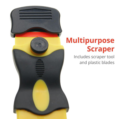 Ex-Pro Single Sided Universal Scraper with 5x Plastic Safety Blade
